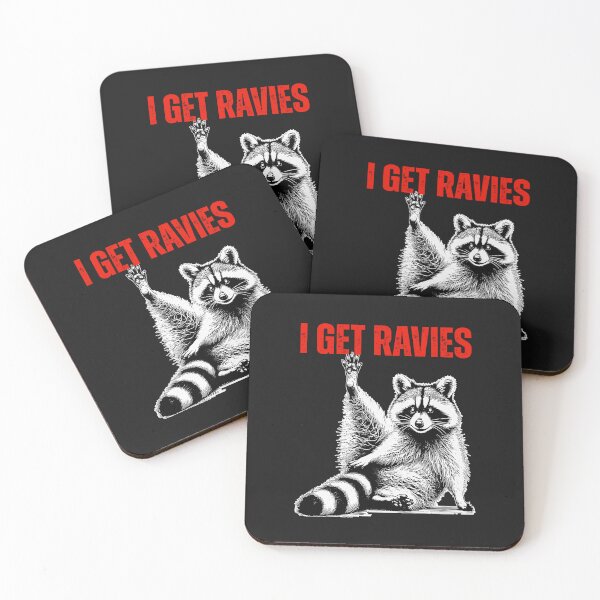 Item preview, Funny  Racoon I get ravies animal meme designed and sold by erozzz.