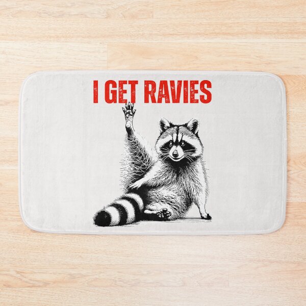 Item preview, Funny  Racoon I get ravies animal meme designed and sold by erozzz.