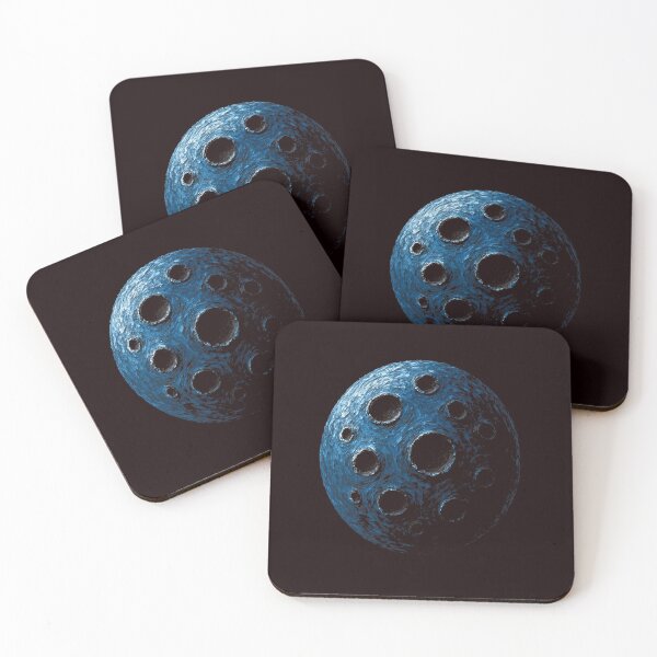 Item preview, Cratered Blue Planet – Cosmic Textured Sphere designed and sold by Yoanna-R.