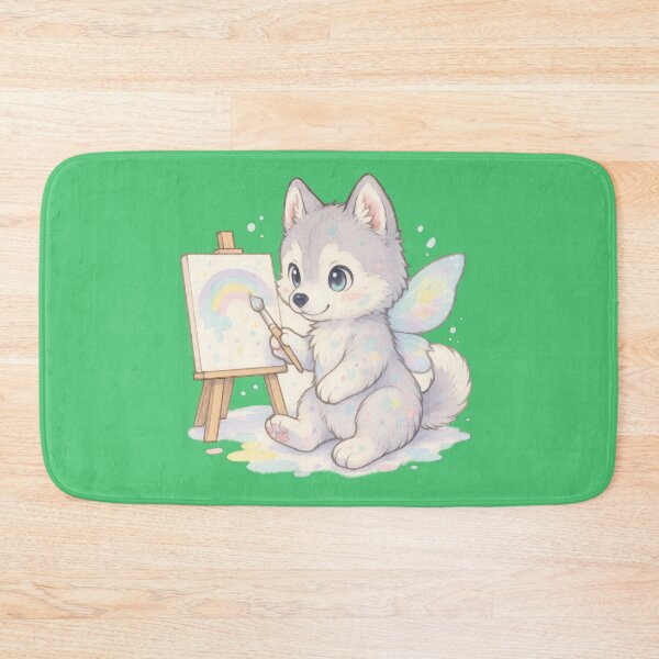 Item preview, Fairy Dog Painting Rainbows - Back to School designed and sold by DumbPet.