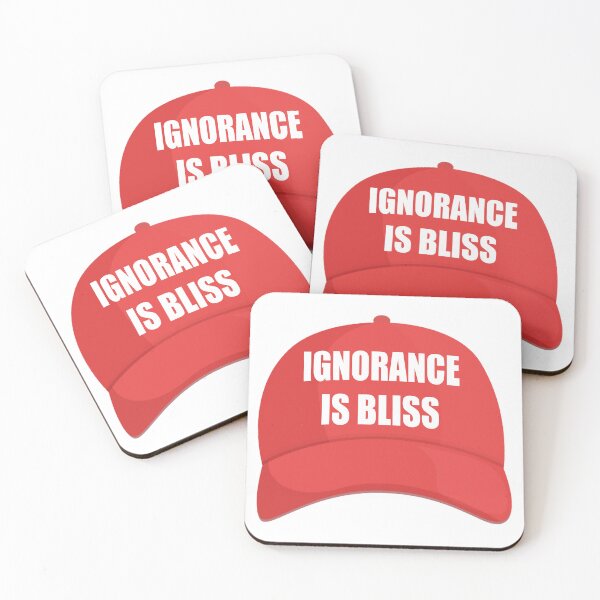 Item preview, Ignorance Is Bliss Red Hat Anti Trump designed and sold by Metro Bionic.
