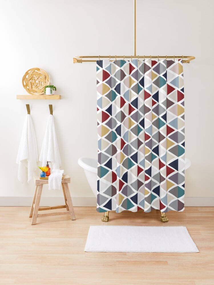 Scandinavian Style Pattern Shower Curtain By Adiosmillet Redbubble