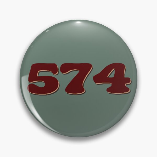 Item preview, Indiana 574 Area Code Dark Academia Color Theme designed and sold by LonelyLampShop.