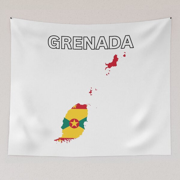 Item preview, Grenada Flag Map designed and sold by atomstartup.