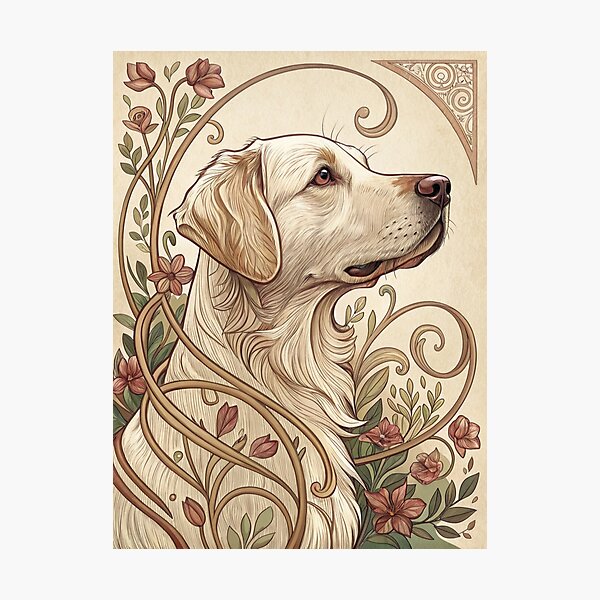 Aperçu de l'œuvre Labrador Art Nouveau créée et vendue par Mark and Heather.