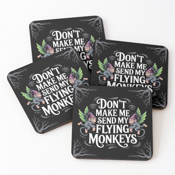 Item preview, Funny Witch Quote Don’t Make Me Send My Flying Monkeys designed and sold by MagicSD Designs.