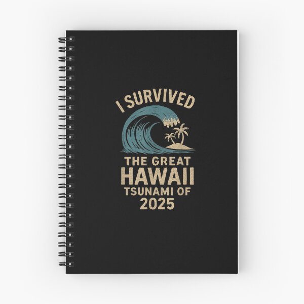 Item preview, I Survived The Great Hawaii Tsunami of 2025 Funny Saying designed and sold by PetPanache.