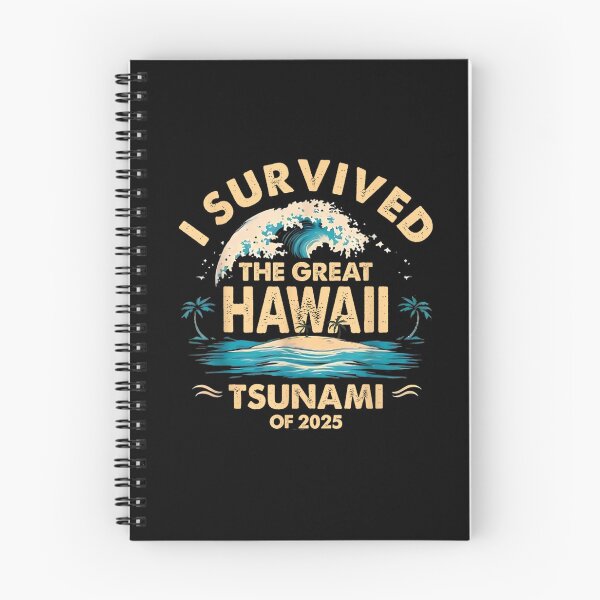 Item preview, I Survived The Great Hawaii Tsunami of 2025 Funny Saying designed and sold by PetPanache.