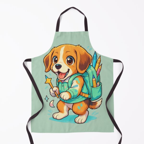 Item preview, School Ready Dog with Supplies - Back to School designed and sold by DumbPet.