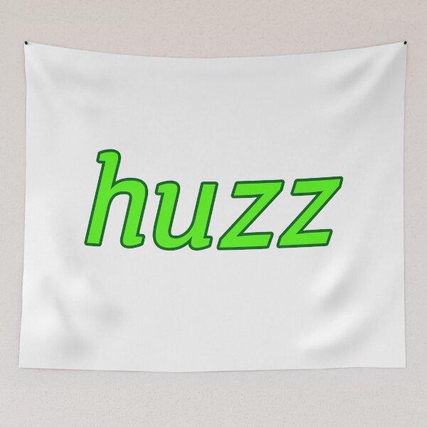 Item preview, huzz, green outline designed and sold by Memes N Lore .