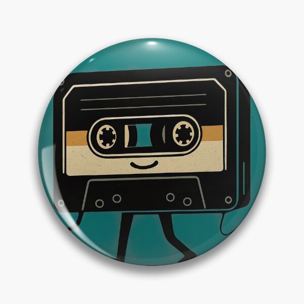 Item preview, Retro Cassette teal Rewind the Good Times  designed and sold by tarotstarostina.