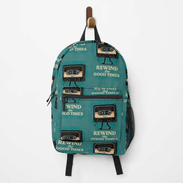 Item preview, Retro Cassette teal Rewind the Good Times designed and sold by tarotstarostina.