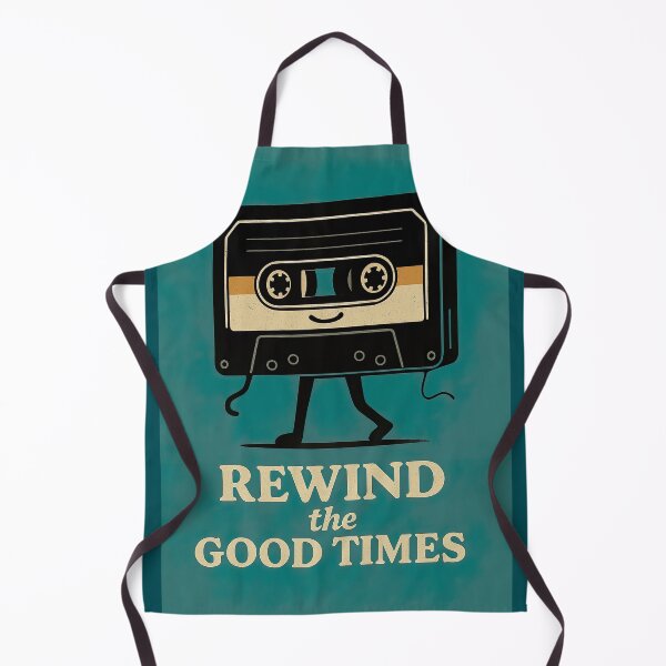 Item preview, Retro Cassette teal Rewind the Good Times designed and sold by tarotstarostina.