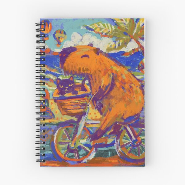 Item preview, capybara riding a bicycle designed and sold by guilhernunes.