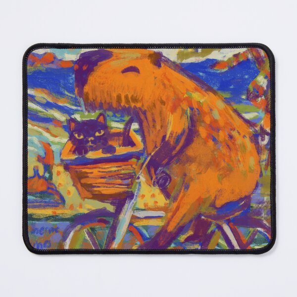 Item preview, capybara riding a bicycle designed and sold by guilhernunes.