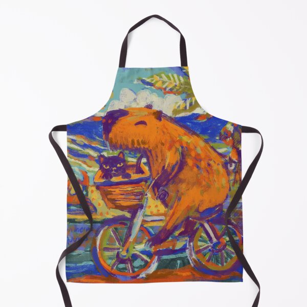 Item preview, capybara riding a bicycle designed and sold by guilhernunes.