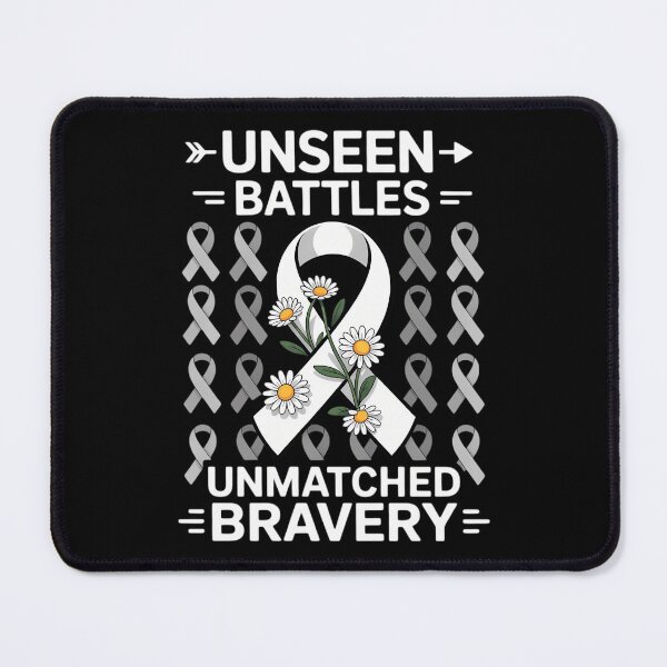 Item preview, Unseen Battles Unmatched Bravery - Lung Cancer Awareness Floral designed and sold by Sea4Adventures.