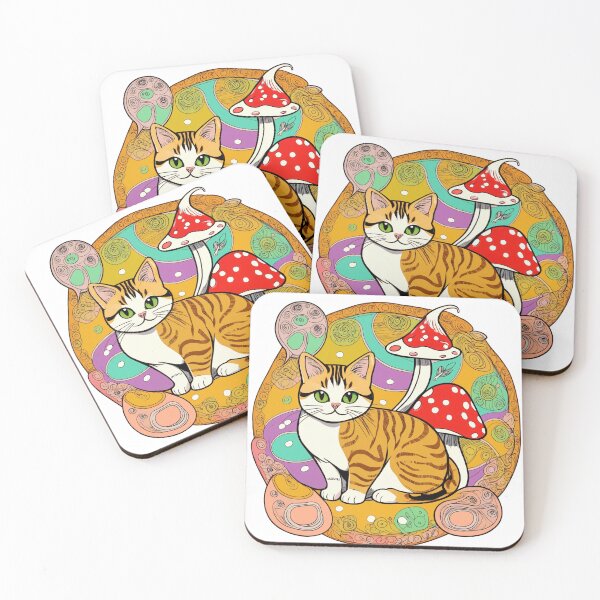 Item preview, Cute Cat with srhooms designed and sold by lootbox4u.