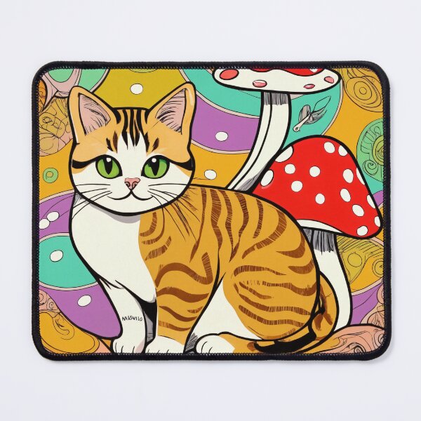 Item preview, Cute Cat with srhooms designed and sold by lootbox4u.