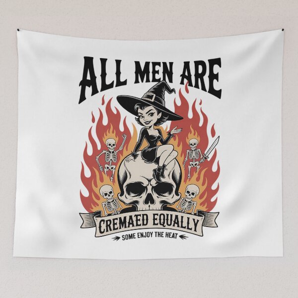 Item preview, Witch All Men Are Cremated Equal Feminist Halloween designed and sold by Sea4Adventures.