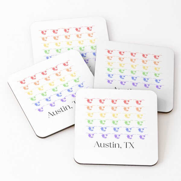 Item preview, Austin Rainbow Longhorns T-Shirt | Texas Pride & Diversity Bull Horns | Keep Austin Inclusive Gift designed and sold by YashRebel.