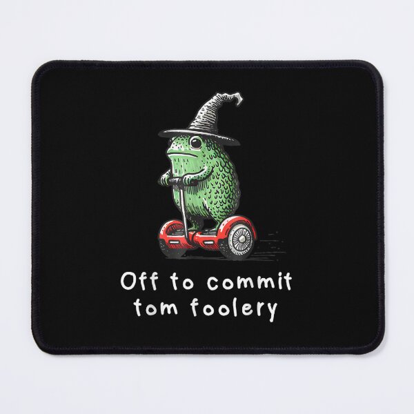 Item preview, Off To Commit Tom Foolery Funny Raccoon Frog  designed and sold by PetPanache.