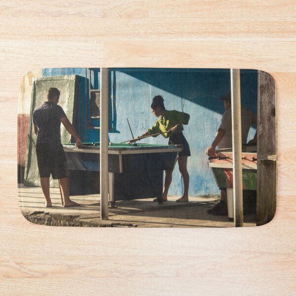 Item preview, woman playing pool in the afternoon designed and sold by felipequeiroz.
