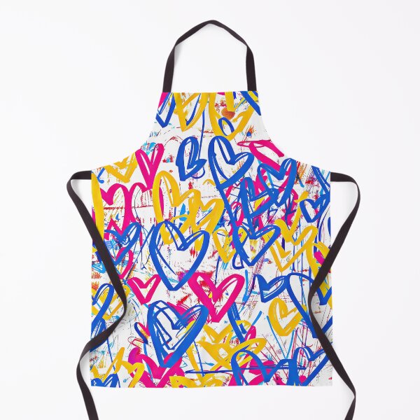 Item preview, Vibrant Pink, Blue And Yellow Scribble Hearts Designs designed and sold by DEC02.