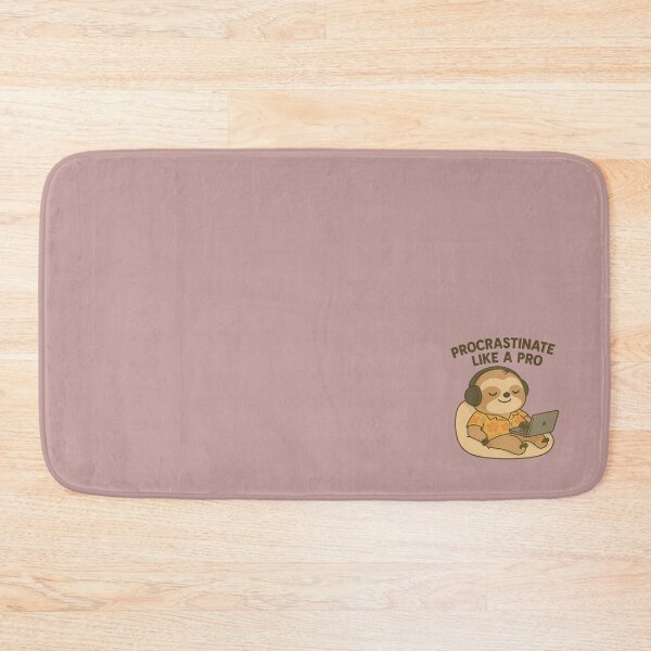 Item preview, Procrastinate Like a Pro - Funny Sloth with Laptop - Lazy Life Sticker designed and sold by konthai.familyart.
