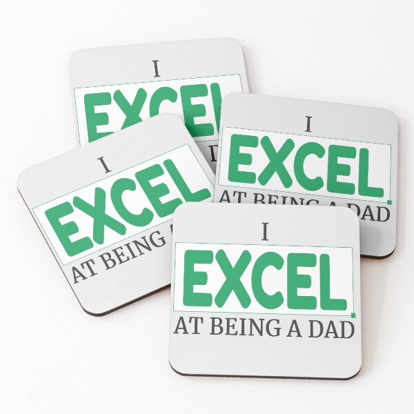 Item preview, I Excel at Being a Dad – Spreadsheet-Inspired Design designed and sold by DesignsByDadUK.