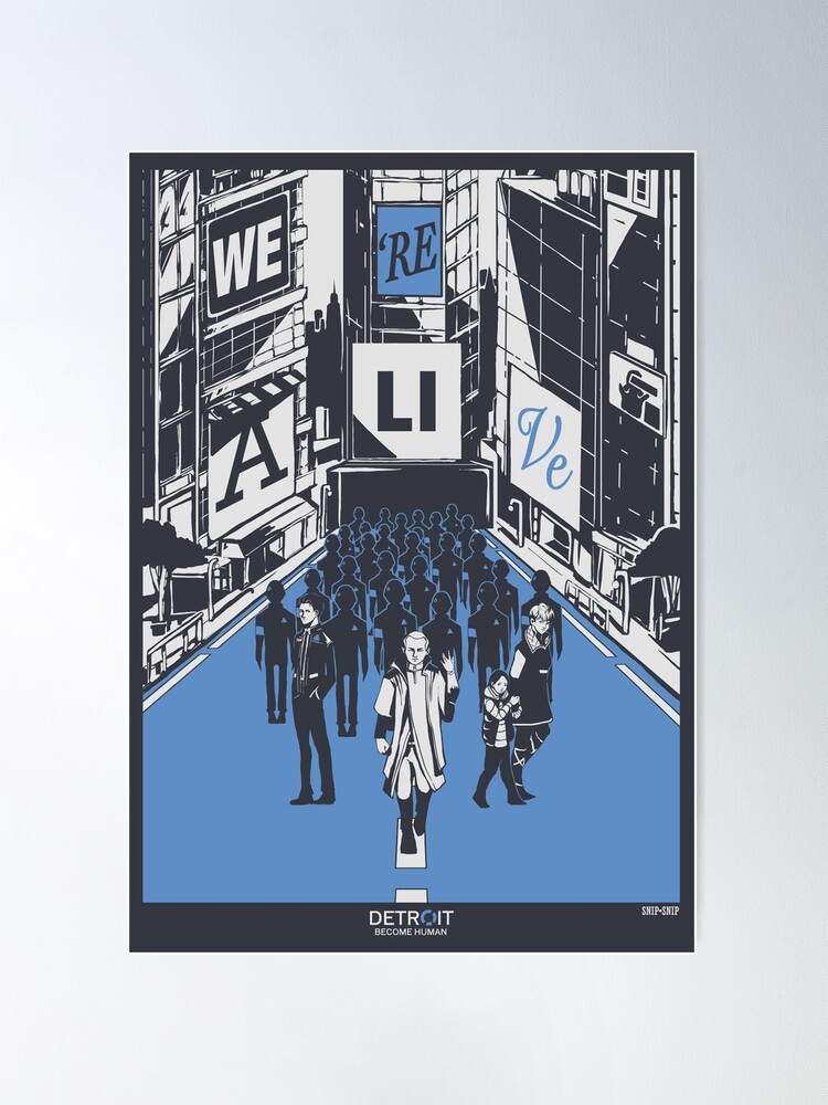 Detroit Become Human Markus Handmade Video Game Art Poster 