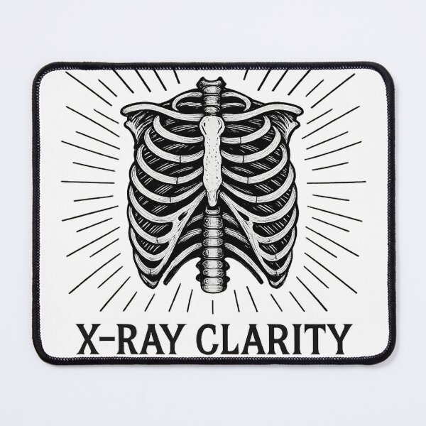 Item preview, X‑Ray Clarity – Radiographer Line‑Art Badge Tee designed and sold by TONSNAP.