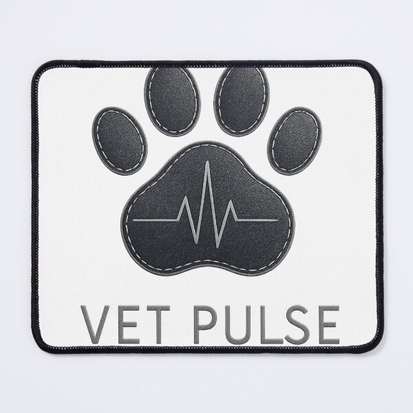 Item preview, Vet Pulse – Paw & Heartbeat Veterinary Badge designed and sold by TONSNAP.