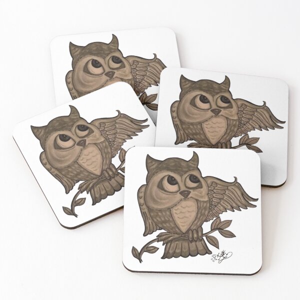 Item preview, owl drawing  designed and sold by pksart1.