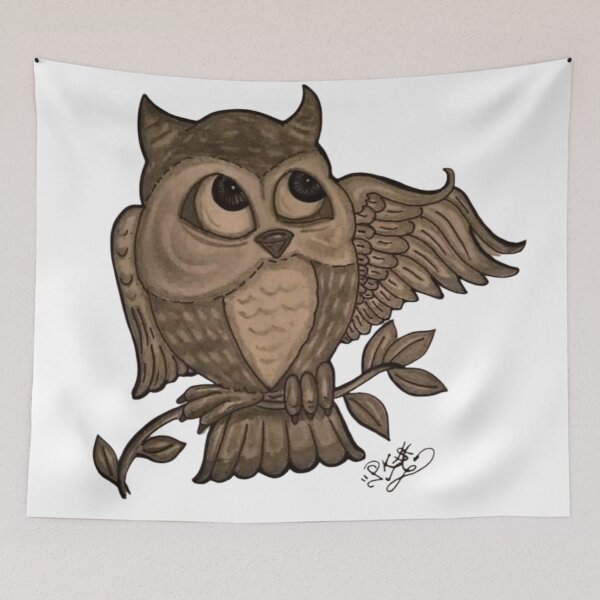 Item preview, owl drawing  designed and sold by pksart1.