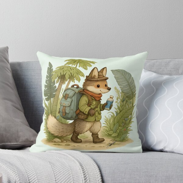 Item preview, Jungle Explorer Fox - Vintage Adventure Illustration designed and sold by DakotaPoppin.