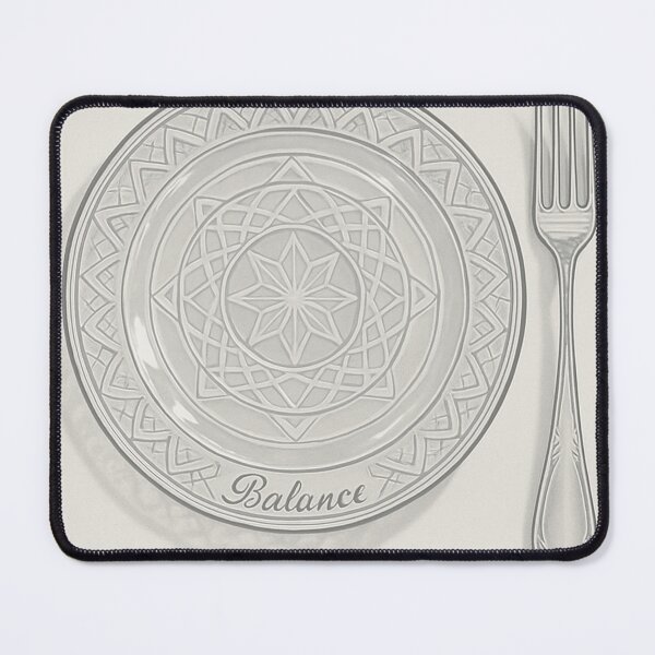 Item preview, Balance – Plate Minimalism Nutrition Tee designed and sold by TONSNAP.