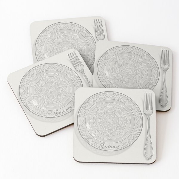 Item preview, Balance – Plate Minimalism Nutrition Tee designed and sold by TONSNAP.