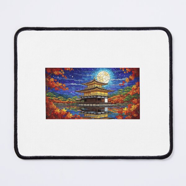 Item preview, Kyoto’s Kinkaku-ji temple with glowing full moon designed and sold by JapanCafe.