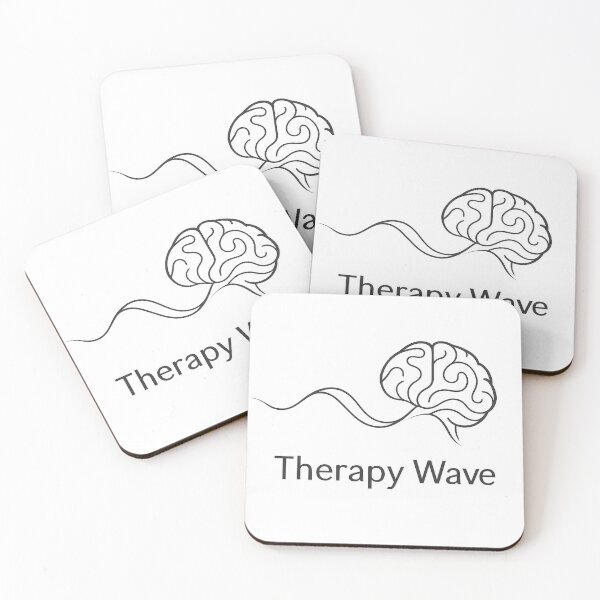 Item preview, Therapy Wave – Clinical Psychology Minimal Tee designed and sold by TONSNAP.