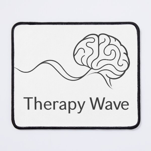 Item preview, Therapy Wave – Clinical Psychology Minimal Tee designed and sold by TONSNAP.