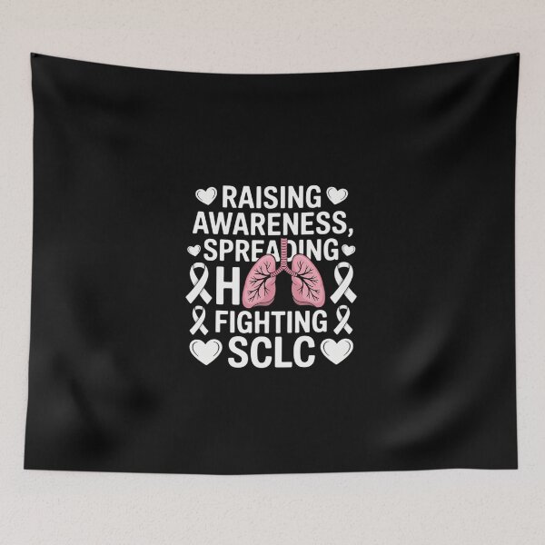 Item preview, Small Cell Lung Cancer Awareness White Ribbon Chemotherapy designed and sold by KarstenNoanra.
