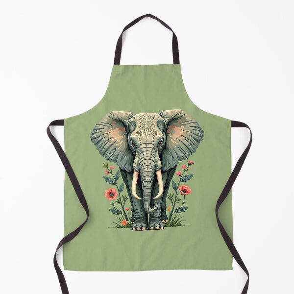 Item preview, Botanical Elephant Wildlife Portrait designed and sold by BirdsnStuff.