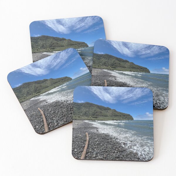 Item preview, Playa de arena negra en Hawái designed and sold by Willow Sage.