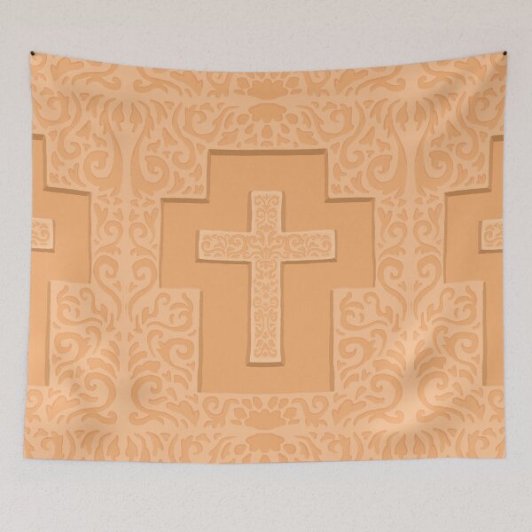Item preview, Golden Christian Cross designed and sold by TrueVineArt.