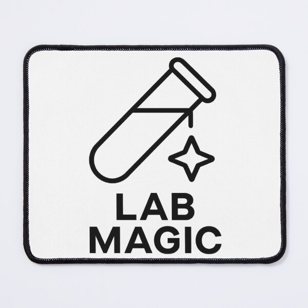 Item preview, Lab Magic – Science Test Tube Badge Minimal Tee designed and sold by TONSNAP.