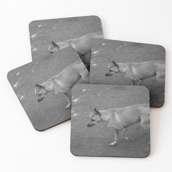 Item preview, small yellow dog in black and white designed and sold by felipequeiroz.