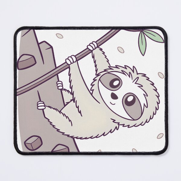 Item preview, Cute Cat Sloth‑Style Rock Climbing Sticker / Climbing Cat Pun Art designed and sold by Nawastyle.