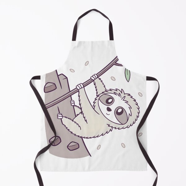 Item preview, Cute Cat Sloth‑Style Rock Climbing Sticker / Climbing Cat Pun Art designed and sold by Nawastyle.
