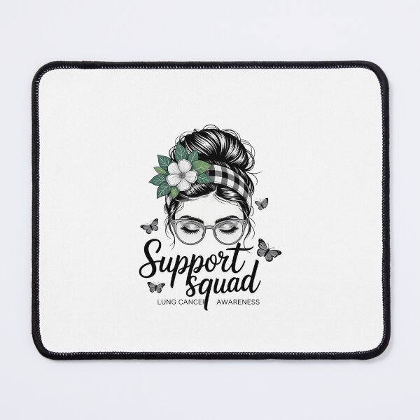 Item preview, Support Squad Messy Bun Leopard Lung Cancer Awareness designed and sold by KarstenNoanra.